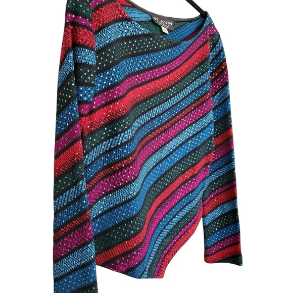 NWOT Fabulous St. John Evening Sequin Knit Top - Picture 5 of 6
